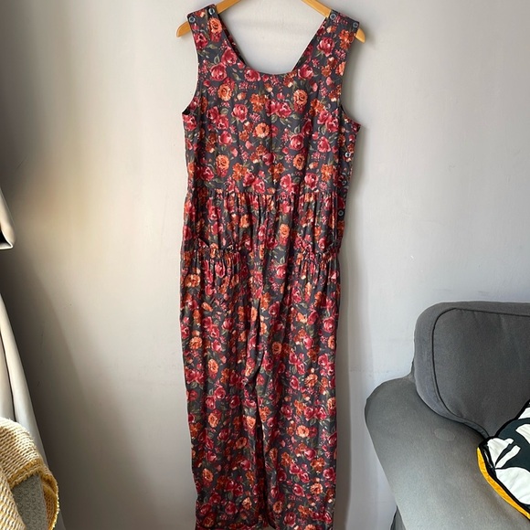 Vintage Laura Ashley Jumpsuit Floral Print - Picture 4 of 8